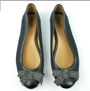 COACH Saundra Jacquard signature ballet flats